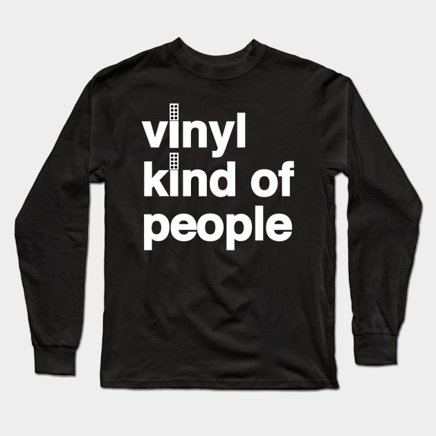 Vinyl People Long Sleeve T-Shirt by modernistdesign